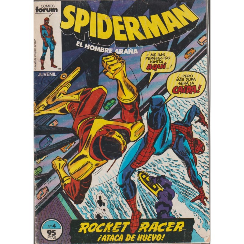 SPIDERMAN VOL.1 ED.FORUM Nº 4 ROCKER RACER ¡ ATACA DE NUEVO ¡