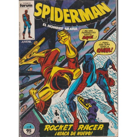 SPIDERMAN VOL.1 ED.FORUM Nº 4 ROCKER RACER ¡ ATACA DE NUEVO ¡