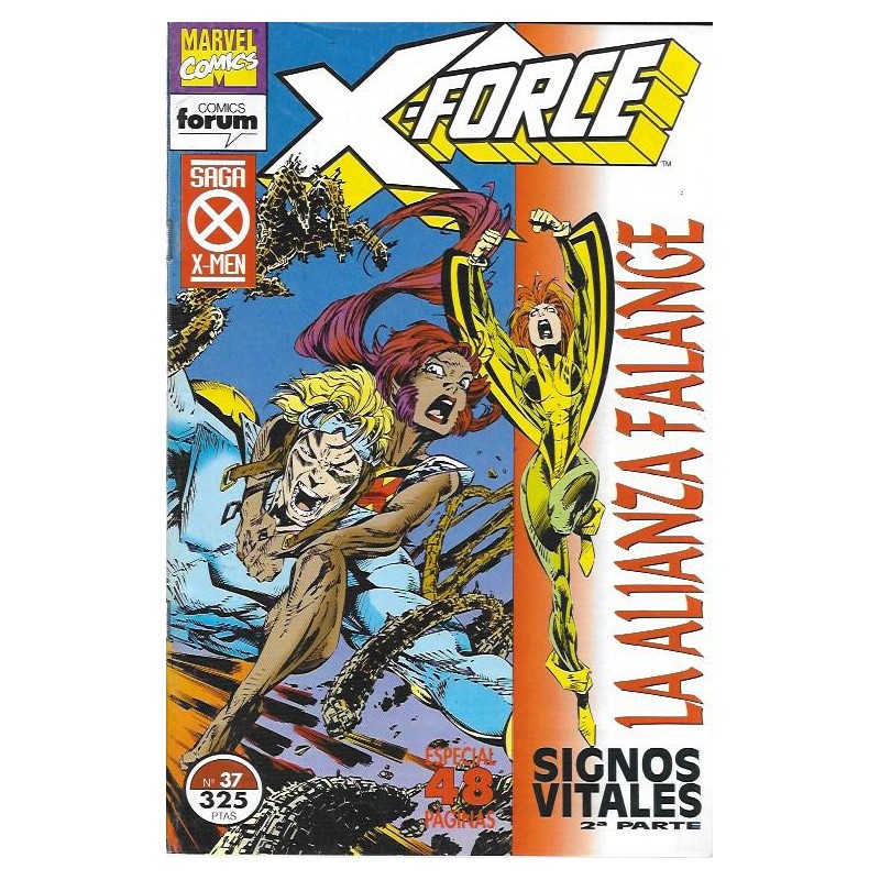 X-FORCE VOL.1 ED.FORUM Nº 37 LA ALIANZA FALANGE SIGNOS VITALES 2ª PARTE