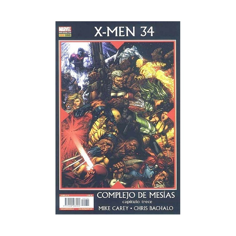 X-MEN VOL.3 ED.PANINI Nº 34 COMPLEJO DE MESIAS CAPITULO TRECE