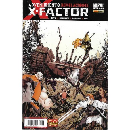 X-FACTOR VOL.2 ED.PANINI Nº 50 AL 53 ( ADVENIMIENTO REVELACION EN LOS NUMEROS 51 AL 53 )