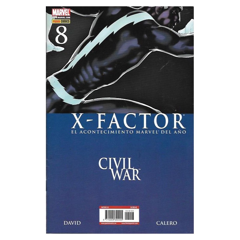 X-FACTOR VOL.1 ED.PANINI Nº 8 CIVIL WAR