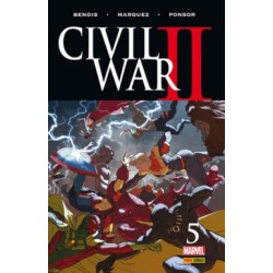 CIVIL WAR II COL.COMPLETA Nº 0 AL 8 ED.PANINI MAS EPILOGO : EL JURAMENTO ,EL ACUSADO Y EL CAIDO