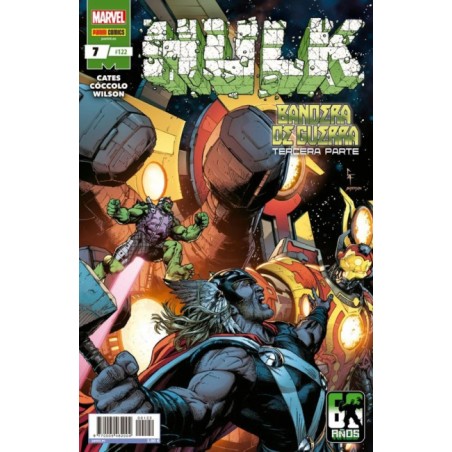 HULK ED.PANINI VOL.2 Nº 122 Y 123 MAS THOR Nº 133 BANDERA DE GUERRA 3ª Y 4ª PARTE Y FINAL