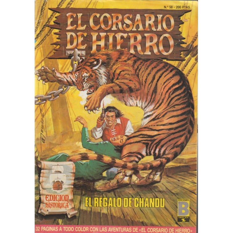 EL CORSARIO DE HIERRO ED.B Nº 58 EDICION HISTORICA