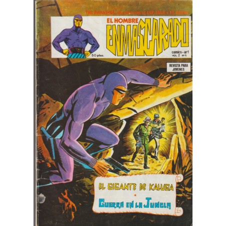 EL HOMBRE ENMASCARADO ED.VERTICE VOL.2 Nº 4 EL GIGANTE DE KALUGA Y GUERRA EN LA JUNGLA