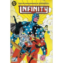 INFINITY INC Nº 1 al 22,COL.COMPLETA A FALTA DE LOS NUMEROS 9,10 Y 22 ( Nº 1 A 5 Y DEL 11 AL 21 EN 3 RETAPADOS)