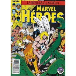 MARVEL HEROES Nº 31 A 34 SPIDERMAN ,KA-ZAR Y LA PATRULLA X EN LA TIERRA SALVAJE COMPLETA