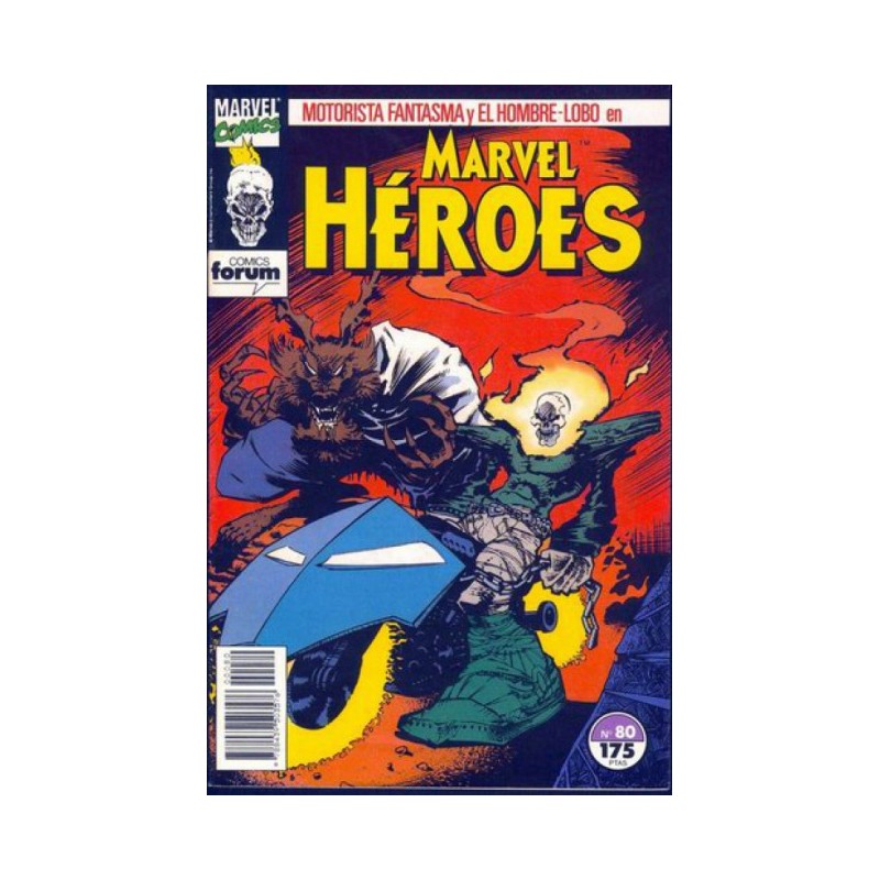 MARVEL HEROES Nº 80 Y 81 EL MOTORISTA FANTASMA,PUÑO DE HIERRO Y EL HOMBRE-LOBO