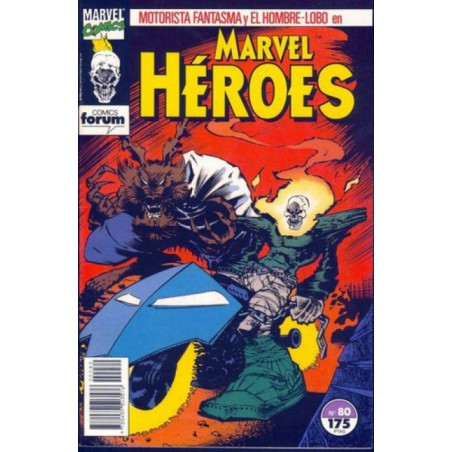 MARVEL HEROES Nº 80 Y 81 EL MOTORISTA FANTASMA,PUÑO DE HIERRO Y EL HOMBRE-LOBO