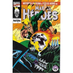 MARVEL HEROES Nº 80 Y 81 EL MOTORISTA FANTASMA,PUÑO DE HIERRO Y EL HOMBRE-LOBO