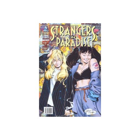 STRANGERS IN PARADISE VOL.1 COMPLETA 16 COMICS MAS VOL.2 Nº 1 Y 2 POR TERRY MOORE