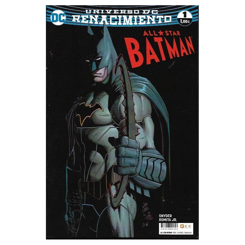 ALL STAR BATMAN Nº 1 UNIVERSO DC RENACIMIENTO ED.ECC COMIC-BOOK POR SCOTT SNYDER