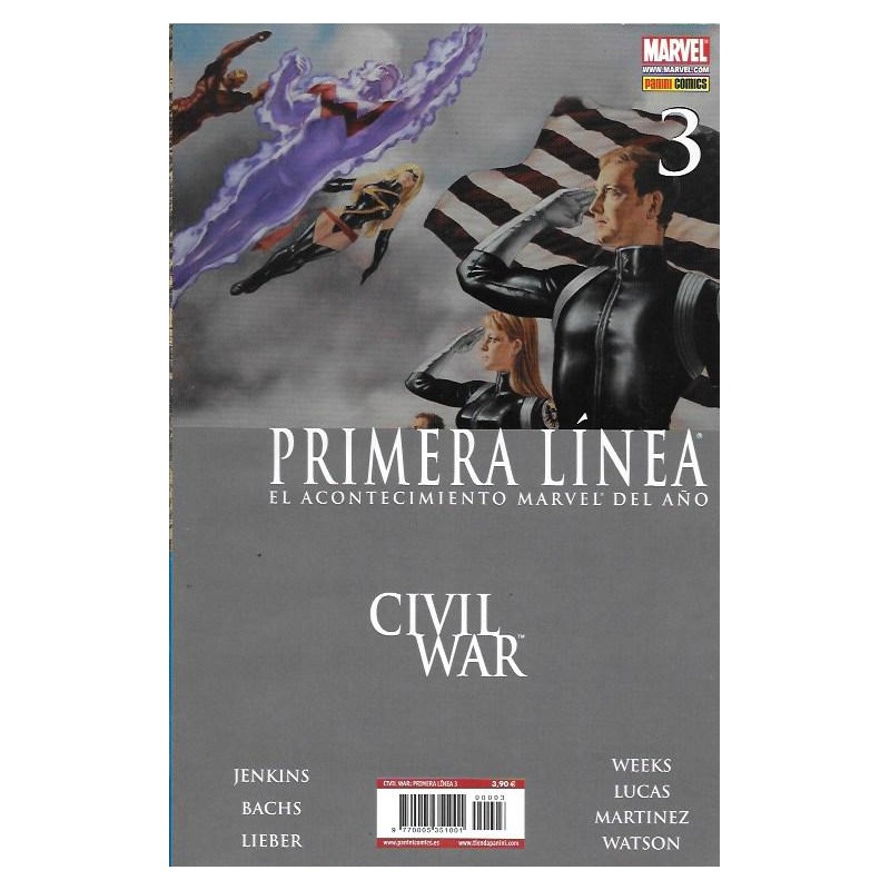 CIVIL WAR PRIMERA LINEA Nº 3 DE 6