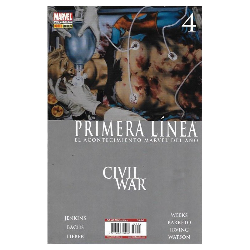 CIVIL WAR PRIMERA LINEA Nº 4 DE 6