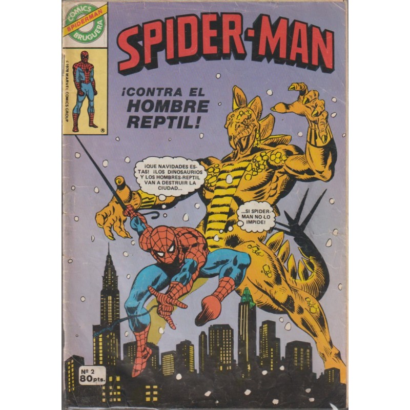 SPIDERMAN Nº 2 ED.BRUGUERA ¡ CONTRA EL HOMBRE REPTIL ¡