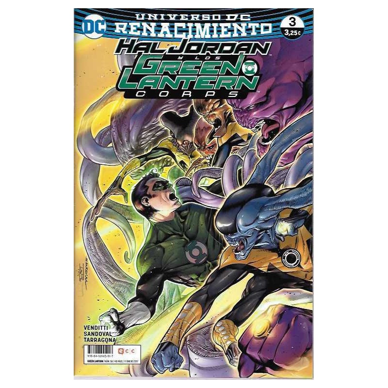 UNIVERSO DC RENACIMIENTO : HAL JORDAN Y LOS GREEN LANTERN CORPS Nº 1 AL 5 ( CONTINUACION A GREEN LANTERN NUDC 1 AL 55 )