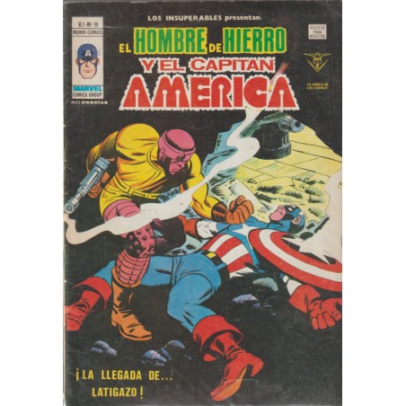 LOS INSUPERABLES PRESENTAN  n. 16 EL HOMBRE DE HIERRO Y EL CAPITAN AMERICA - ¡ ¡ LA LLEGADA DE LATIGAZO ¡¡