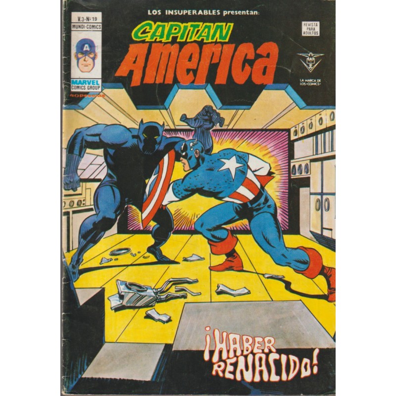 LOS INSUPERABLES Nº 19 CAPITAN AMERICA