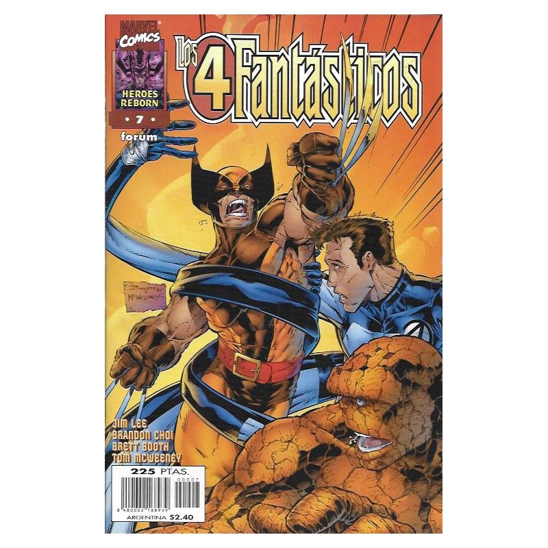 LOS 4 FANTASTICOS HEROES REBORN Nº 1 AL 7 DE 12