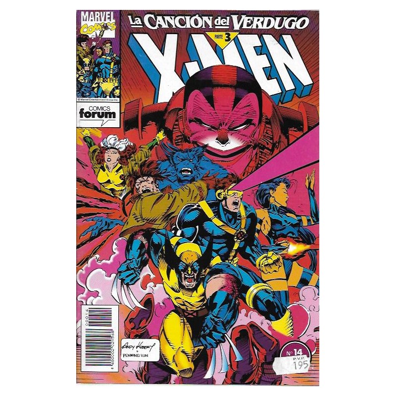 X-MEN VOL.1 Nº 14 ED.FORUM LA CANCION DEL VERDUGO PARTE 3