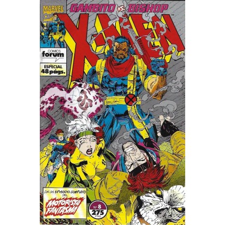 X-MEN VOL.1 Nº 8 ED.FORUM CON UN EPISODIO COMPLETO DE EL MOTORISTA FANTASMA POR JIM LEE