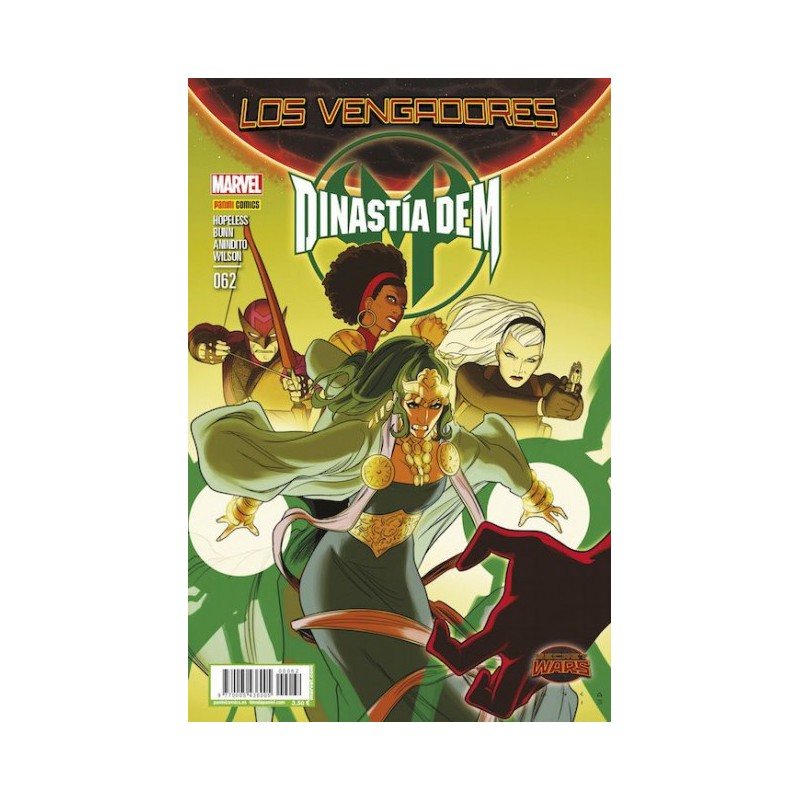 LOS VENGADORES VOL.4 Nº 62 ED.PANINI DINASTIA DE M  SECRET WARS