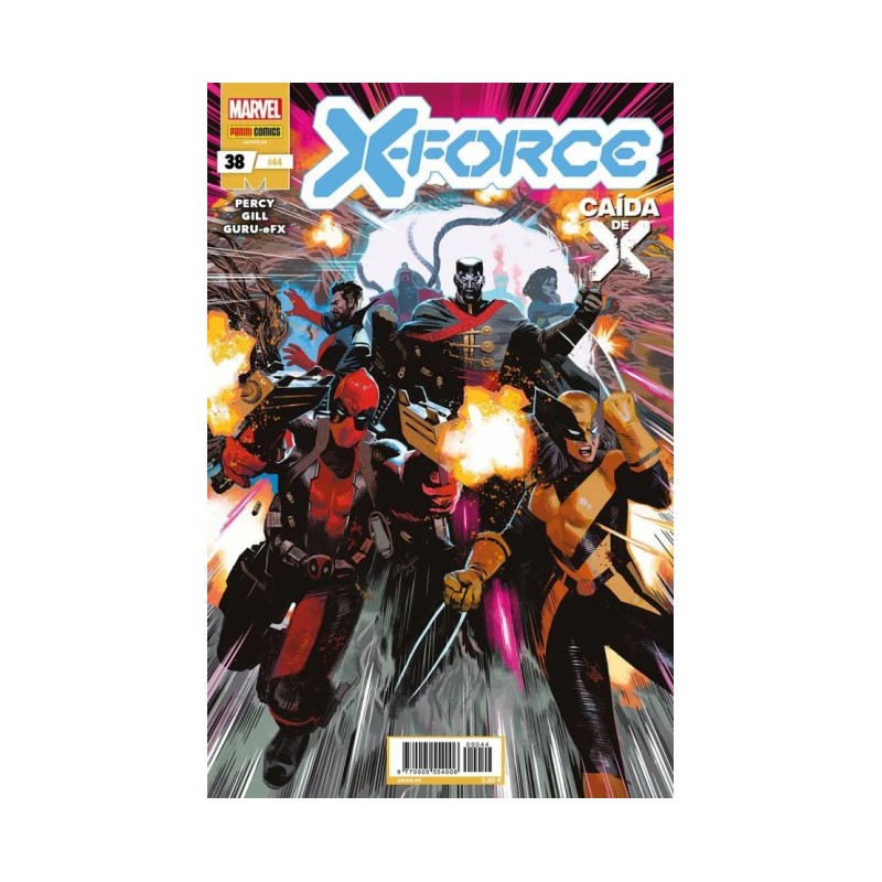 X-FORCE VOL.4 Nº 44 ( 38 ) ED.PANINI LA CAIDA DE X