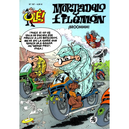 MORTADELO Y FILEMON Nº 197 : ¡ BROOMMM ¡ , COLECCION OLE EDICIONES B , FORMATO GRANDE