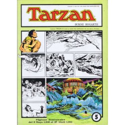 TARZAN DE HAROLD FOSTER EDICIONES ESTEVE Nº 0 A 5 PAGINAL DOMINICALES DEL 10 DE OCTUBRE DE 1938 AL 27 DE ABRIL DE 1941