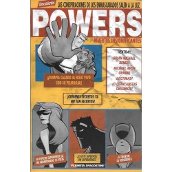 POWERS EDITORIAL PLANETA TOMOS 1 AL 4 : quien mato a retro girl ?, juego de rol , muertes insignificantes y supergrupo