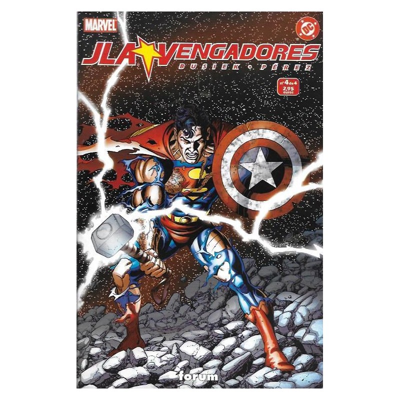 JLA & VENGADORES COLECCION COMPLETA , 4 EJEMPLARES POR GEORGE PEREZ