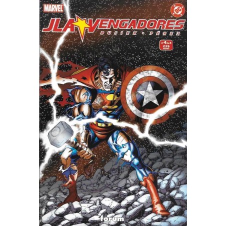 JLA & VENGADORES COLECCION COMPLETA , 4 EJEMPLARES POR GEORGE PEREZ