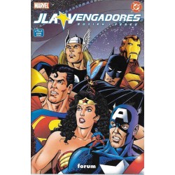 JLA & VENGADORES COLECCION COMPLETA , 4 EJEMPLARES POR GEORGE PEREZ