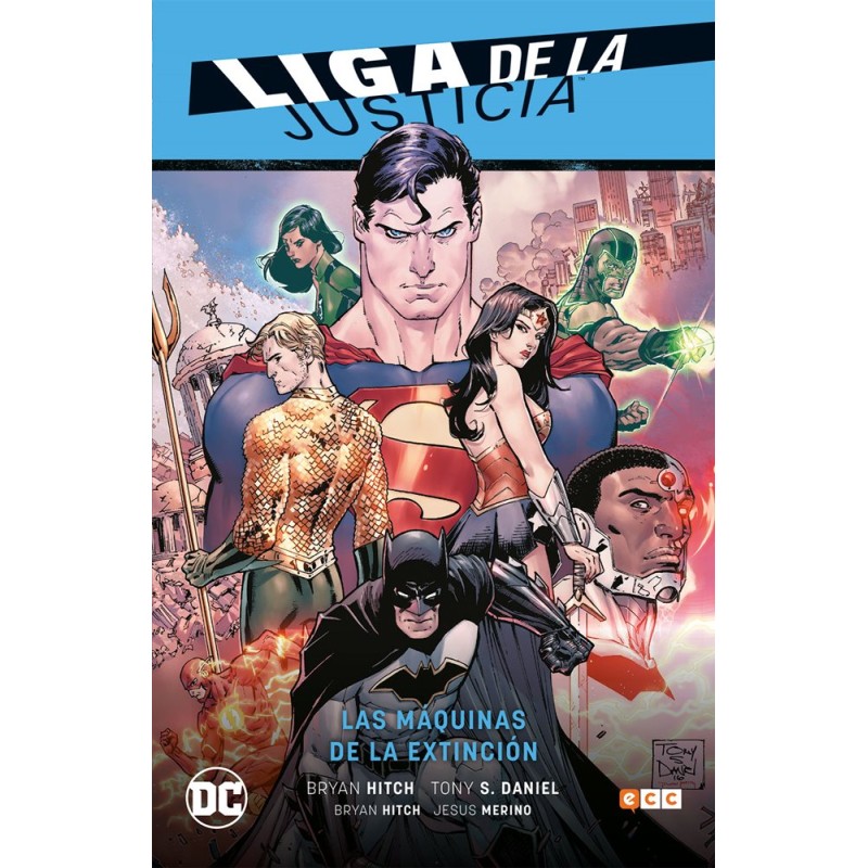 LIGA DE LA JUSTICIA VOL.1 Y 2 : LAS MAQUINAS DE LA EXTINCION Y ESTALLIDO , LIGA DE LA JUSTICIA SAGA RENACIMIENTO PARTE 1 Y 2