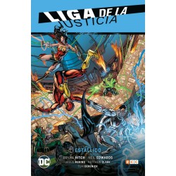 LIGA DE LA JUSTICIA VOL.1 Y 2 : LAS MAQUINAS DE LA EXTINCION Y ESTALLIDO , LIGA DE LA JUSTICIA SAGA RENACIMIENTO PARTE 1 Y 2