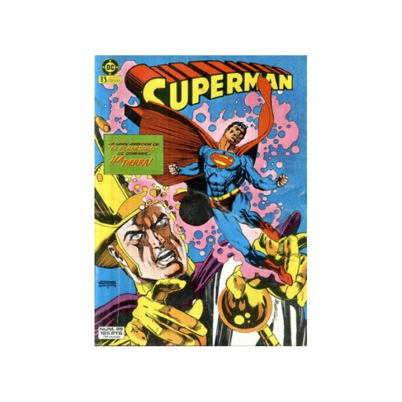 SUPERMAN VOL.1 Nº 26 EDICIONES ZINCO - la gran ambicion del planetario es ¡ gobernar la tierra ¡