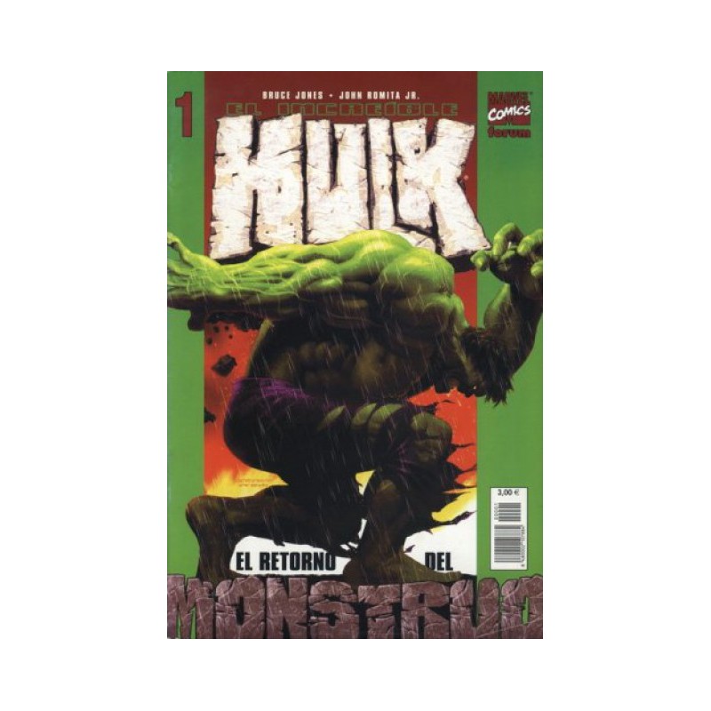 EL INCREIBLE HULK Nº 1 A 5 ED.FORUM POR BRUCE JONES Y JOHN ROMITA J.R