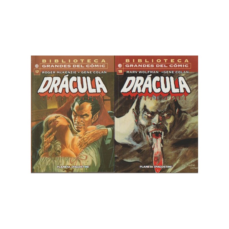 BIBLIOTECA GRANDES DEL COMIC DRACULA COL.COMPLETA Nº 1 AL 18 MAL LA MALDICION DE DRACULA