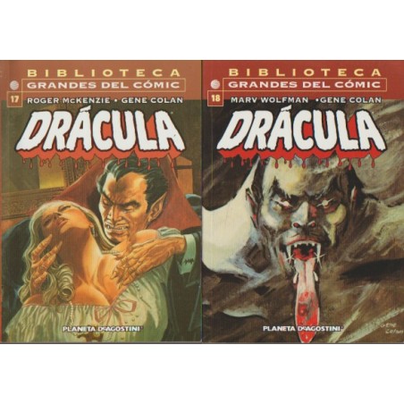 BIBLIOTECA GRANDES DEL COMIC DRACULA COL.COMPLETA Nº 1 AL 18 MAL LA MALDICION DE DRACULA