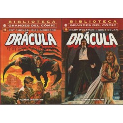 BIBLIOTECA GRANDES DEL COMIC DRACULA COL.COMPLETA Nº 1 AL 18 MAL LA MALDICION DE DRACULA