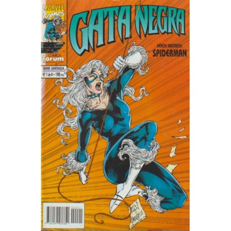 GATA NEGRA COL.COMPLETA Nº 1 AL 4 ,HEROE INVITADO SPIDERMAN