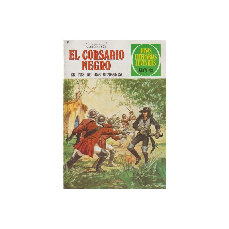 JOYAS LITERARIAS JUVENILES 1ª ED Nº 184 EL CORSARIO NEGRO EN POS DE UNA VENGANZA_ 1 EDICION
