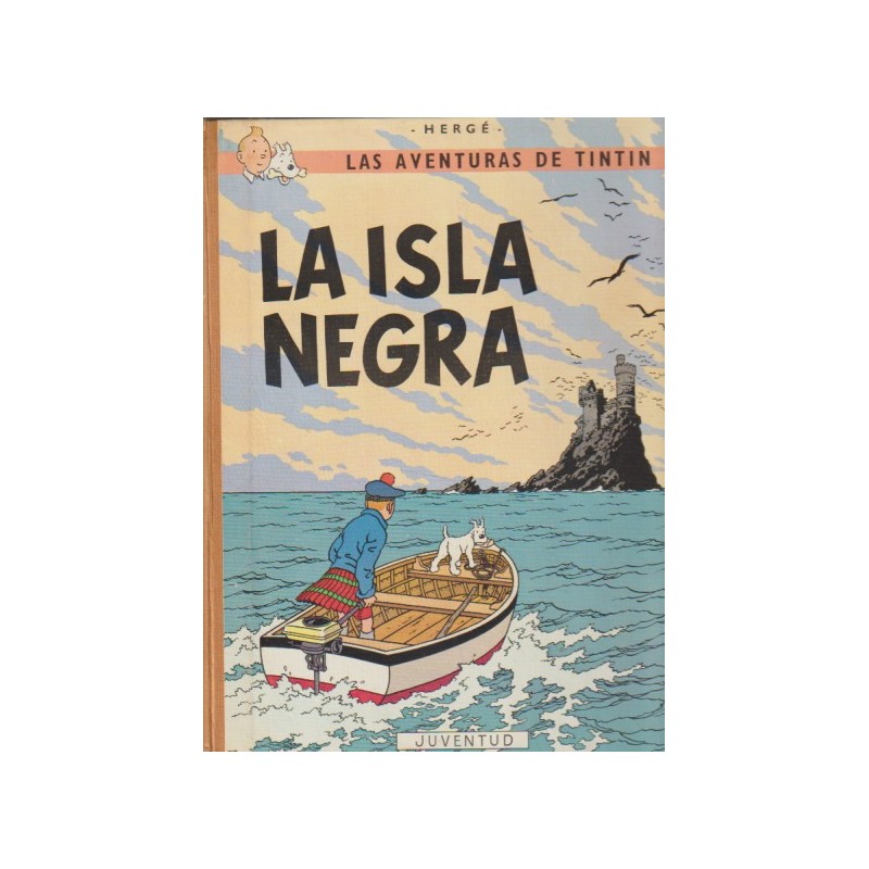 TINTIN EDICION CON CANTO DE TELA LA ISLA NEGRA , 3ª EDICION MARZO 1969