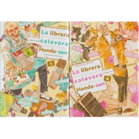 LA LIBRERA CALAVERA HONDA-SAN , COL.COMPLETA 4 TOMOS , MANGA