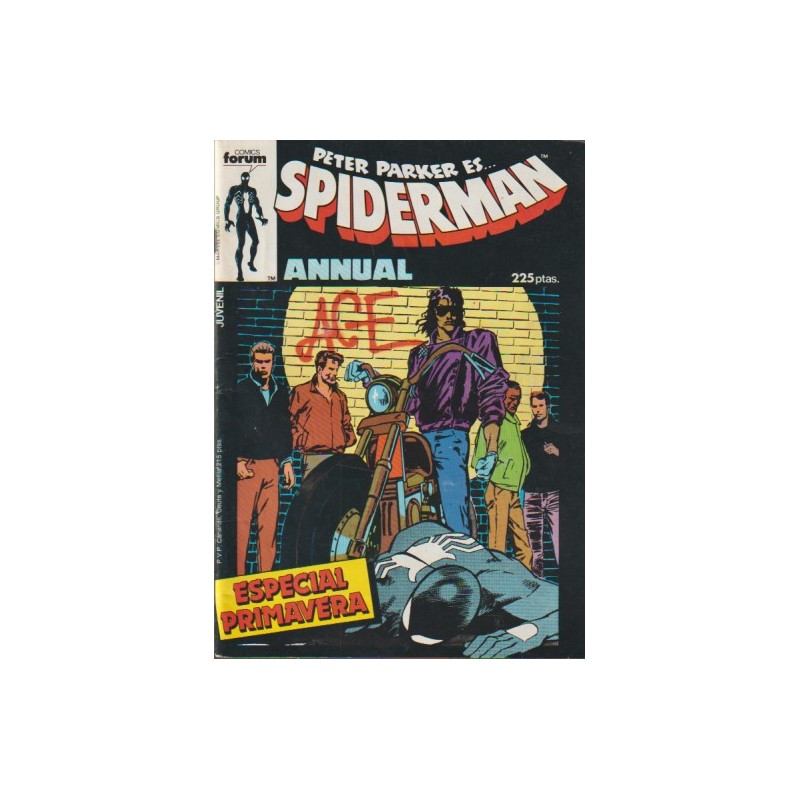 SPIDERMAN ESPECIAL PRIMAVERA Y VERANO 1987 : ACE I Y ACE II POR PETER DAVID Y MARK BEACHUM ( MICHAEL JACKSON )
