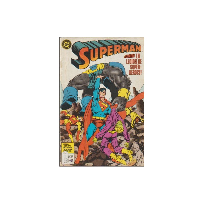 SUPERMAN VOL.2 Nº 19 : SUPERMAN CONTRA LA LEGION DE SUPERHEROES ,EDICIONES ZINCO