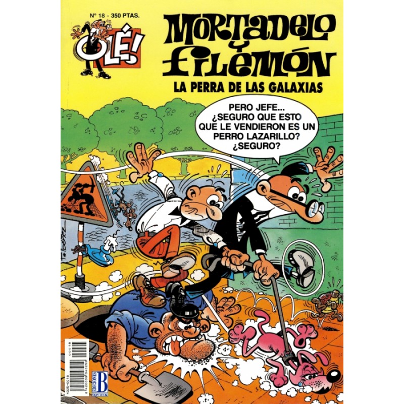 coleccion OLE nº 18 MORTADELO Y FILEMON : LA PERRA DE LAS GALAXIAS, ED.B