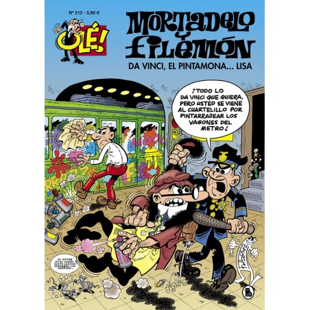 coleccion OLE nº 212 MORTADELO Y FILEMON : DA VINCI , EL PINTAMONA ...LISA BRUGUERA CLASICA