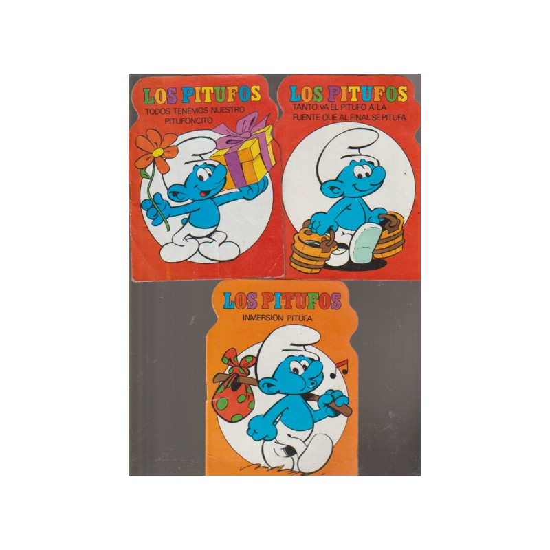 LOS PITUFOS : Nº 2 AL 4 , COBAS 1981-1982 ,1ª EDICION ,CUENTOS ILUSTRADOS , LOS PITUFOS, COBAS 1981, : INMERSION PITUFA,TANTO VA EL PITUFO A LA FUENTE QUE AL FINAL SE PITUFA , TODOS TENEMOS NUESTRO PITUFONCITO